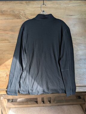 Ibex Lightweight Jacket Womens Medium Black Woolies 250 Long Sleeve Full Zip